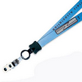 1/2" Color Match Lanyard w/ Strap Clip (Full Color Imprint)